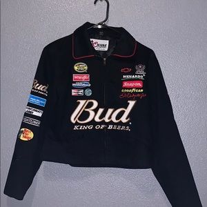 Budweiser race car jacket